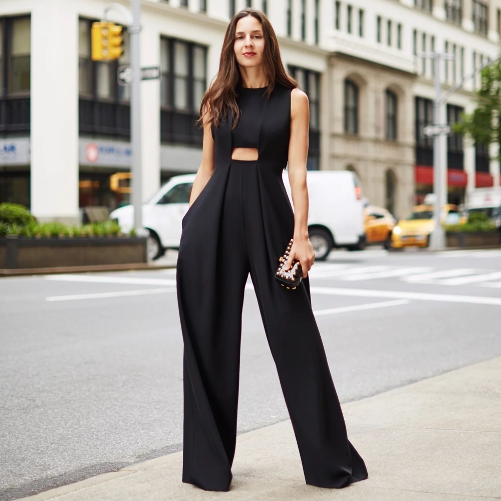 Chiara Jumpsuit by Misha Nonoo in black